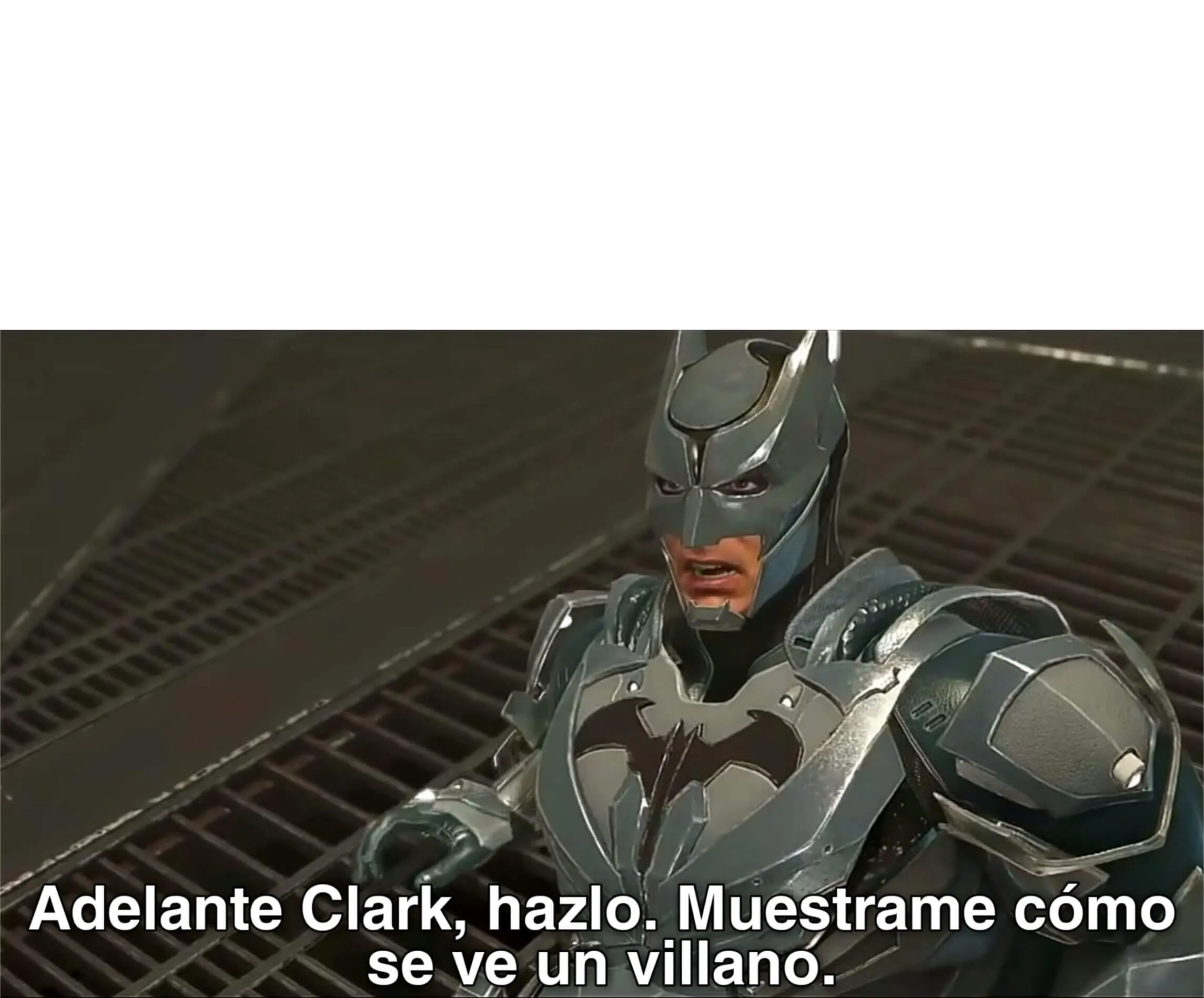 Plantilla de Adelante Clark, hazlo. Muestrame cómo se ve un villano.