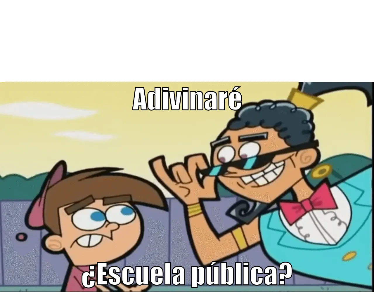 Plantilla de Adivinaré, ¿Escuela pública?