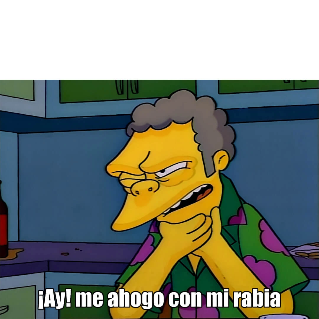 Plantilla de ¡Ay! me ahogo con mi rabia