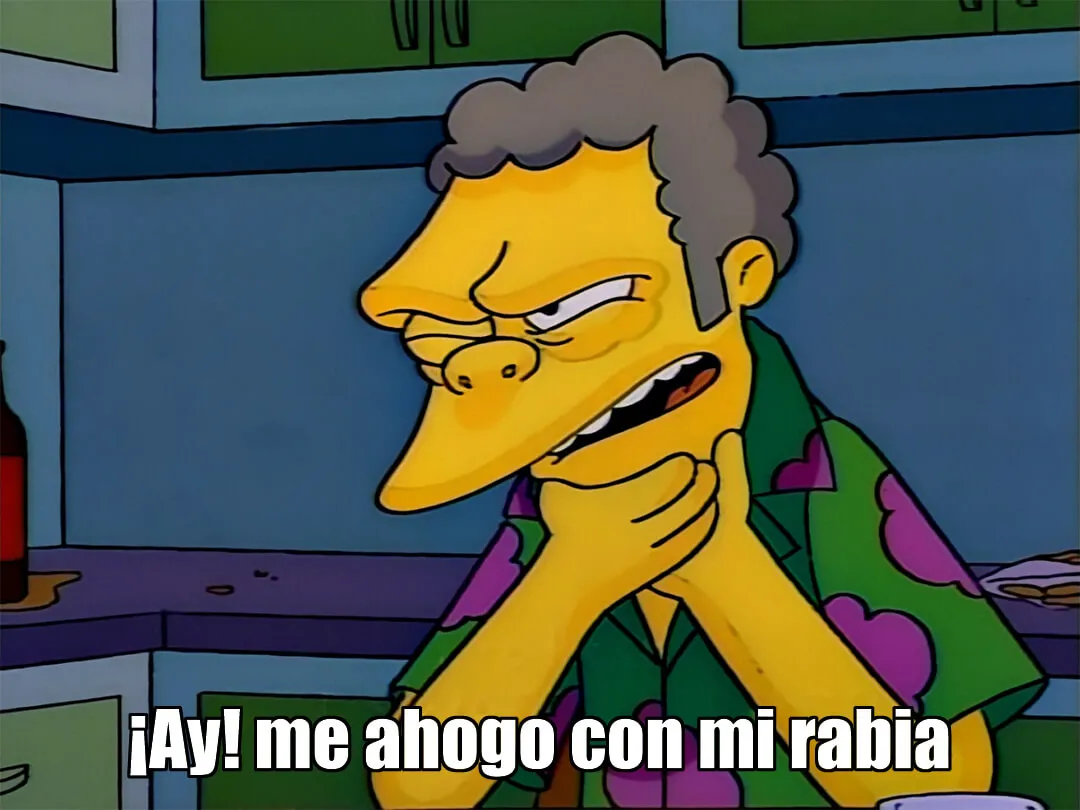 Plantilla de ¡Ay! me ahogo con mi rabia