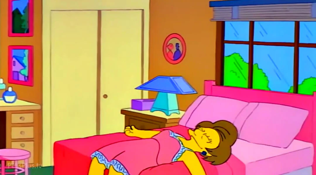 Plantilla de Edna Krabappel leyendo carta