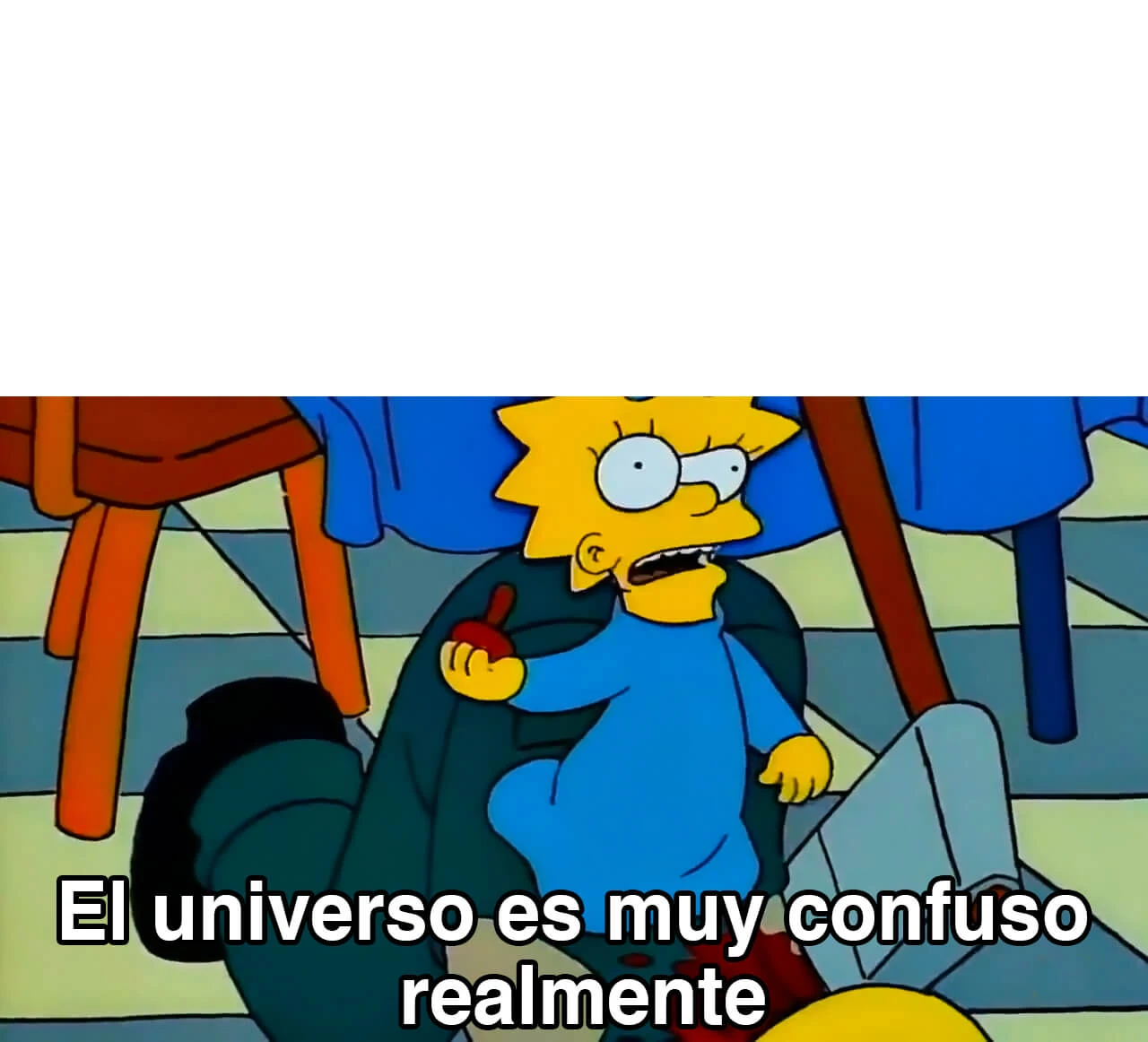 Plantilla de El universo es muy confuso realmente