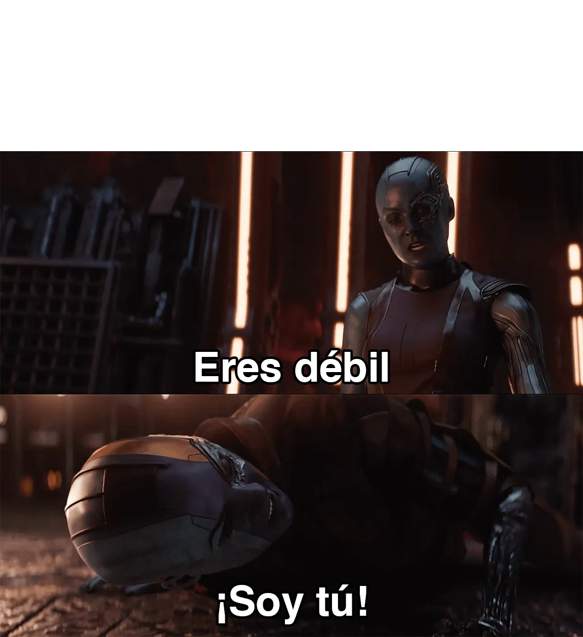 Plantilla de ¡Eres débil! | ¡Soy tú!