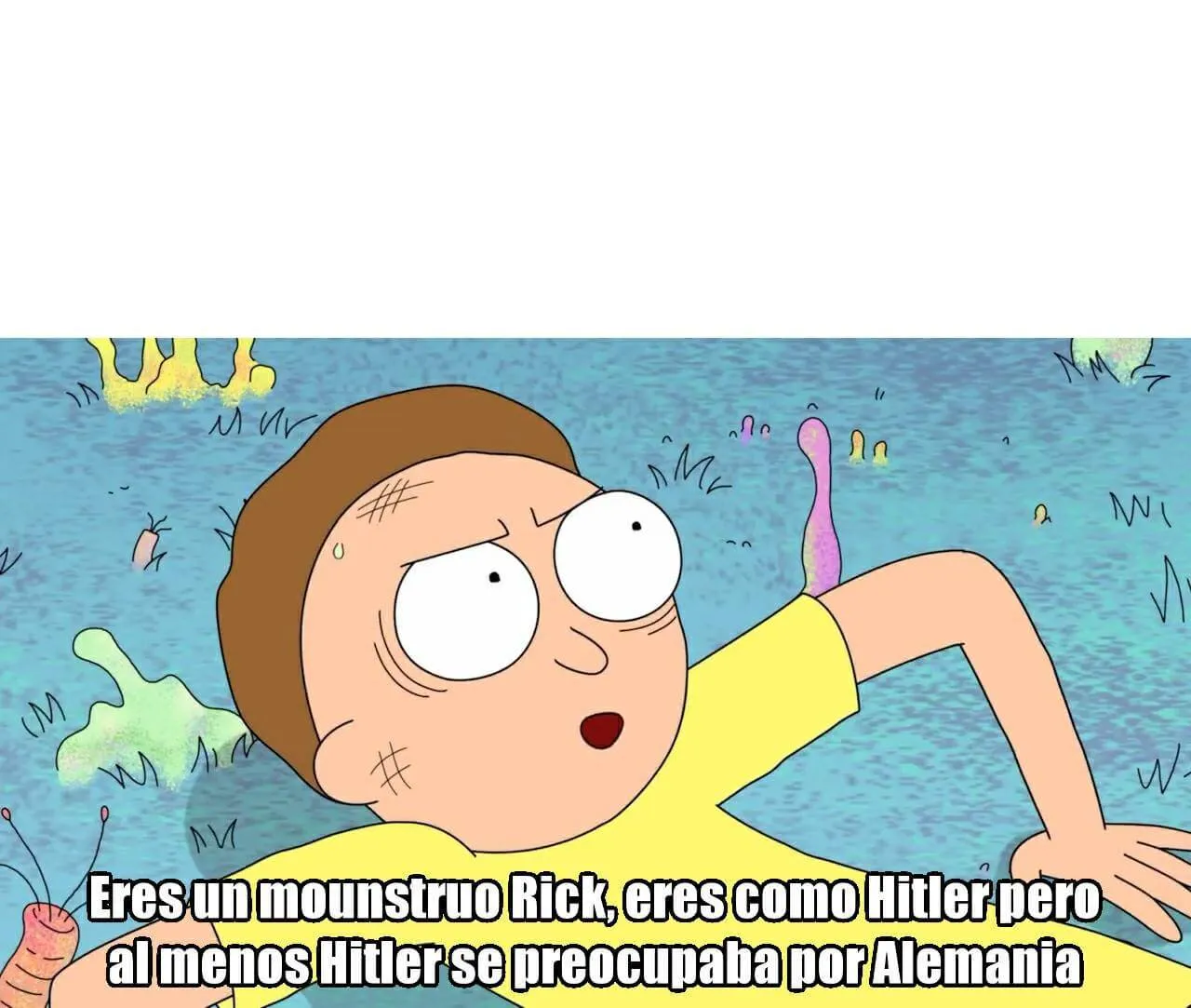 Plantilla de Eres un monstruo Rick