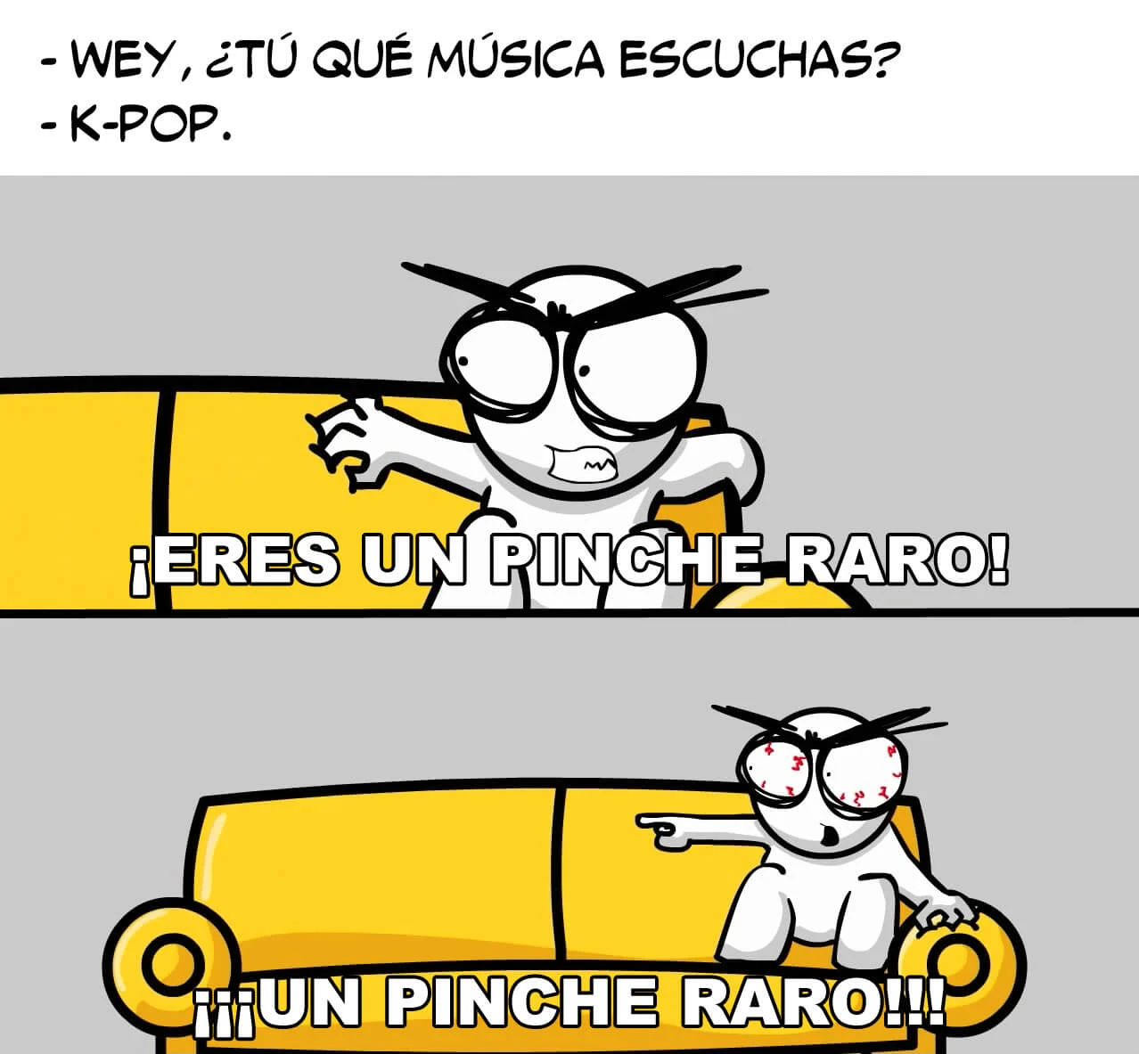 Plantilla de ¡Eres un pinche raro!