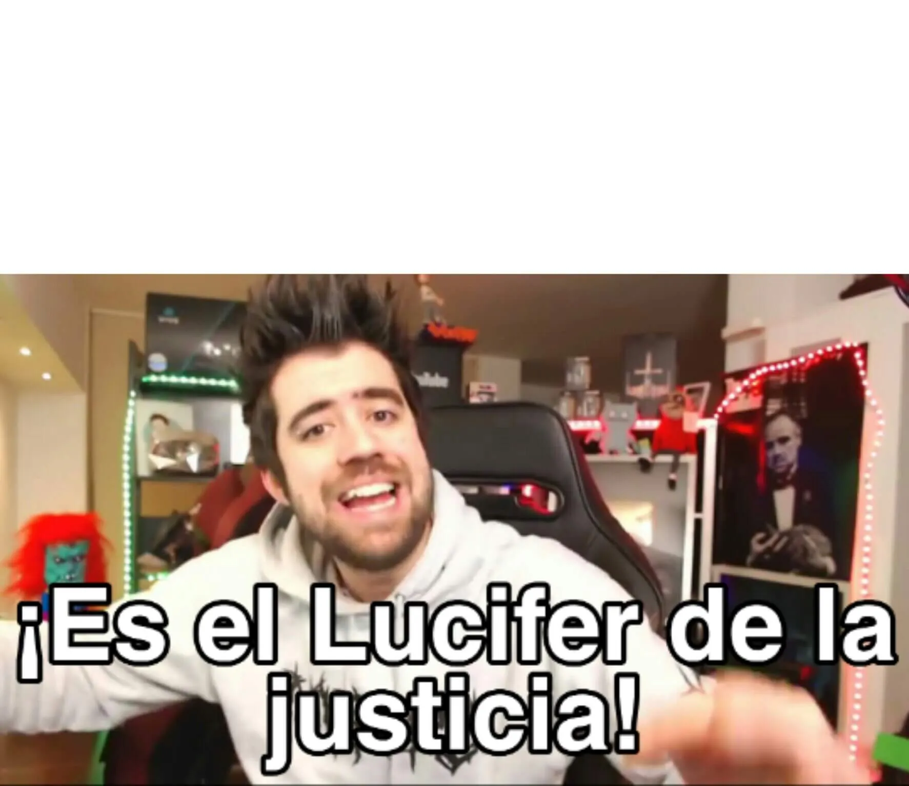 Plantilla de ¡Es el Lucifer de la justicia!