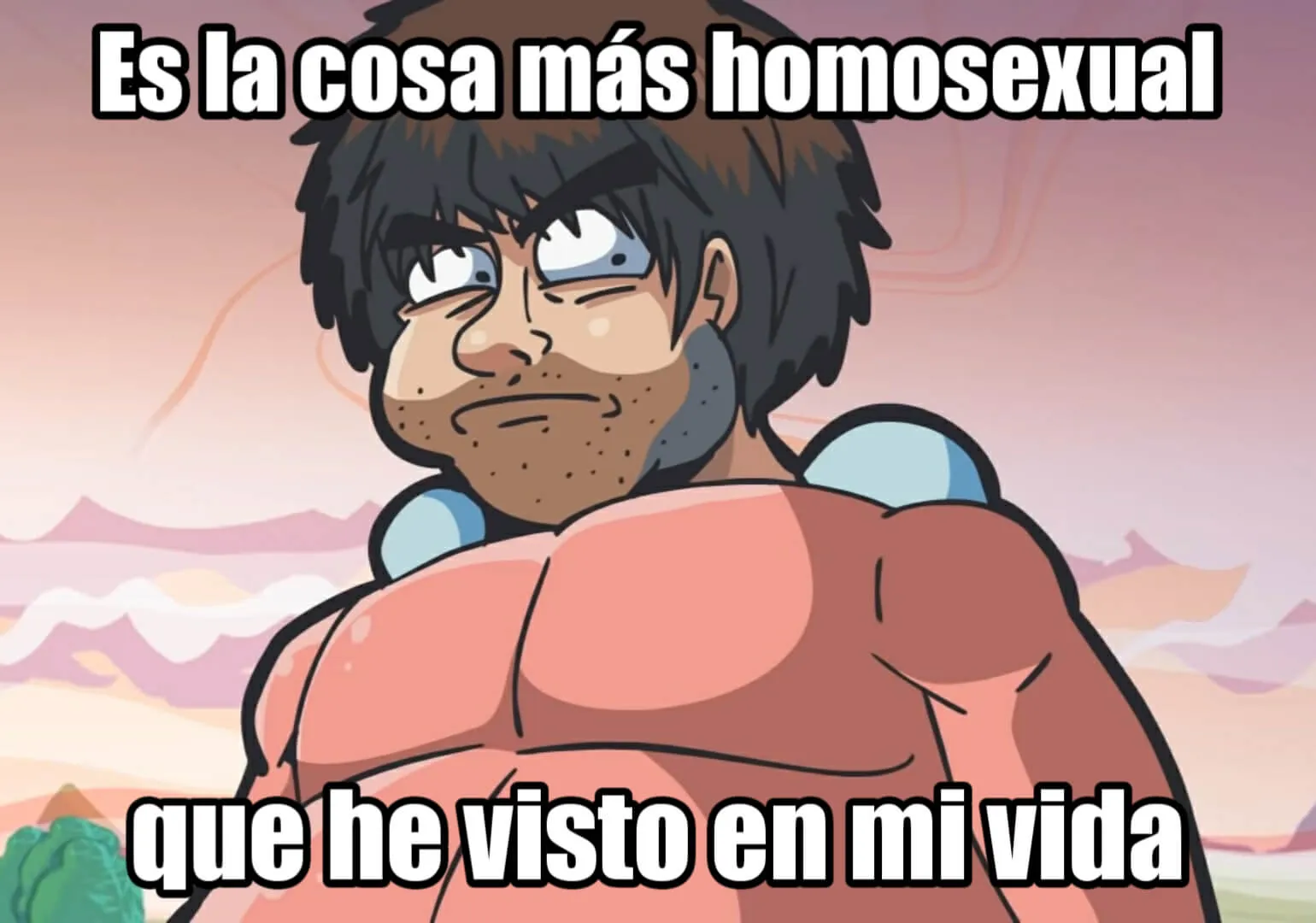 Plantilla de Es lo más homosexual que he visto en mi vida