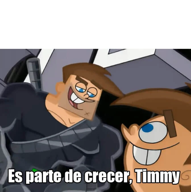 Plantilla de Es parte de crecer, Timmy