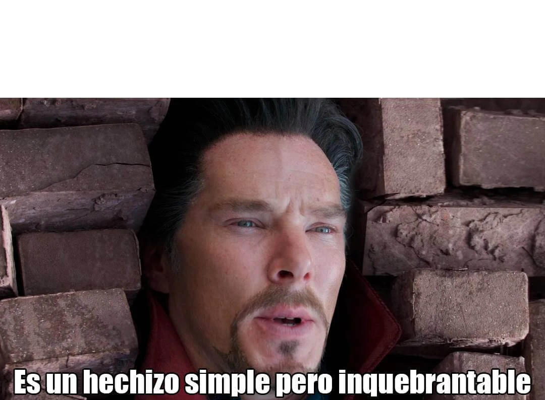 Plantilla de Es un hechizo simple pero inquebrantable