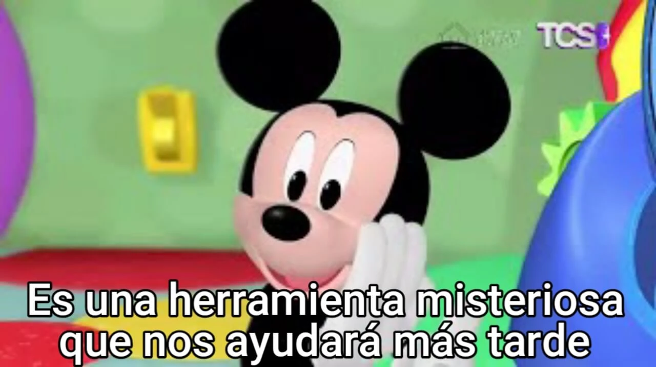 Plantilla de Es una herramienta misteriosa que nos ayudará más tarde | Mickey Mouse