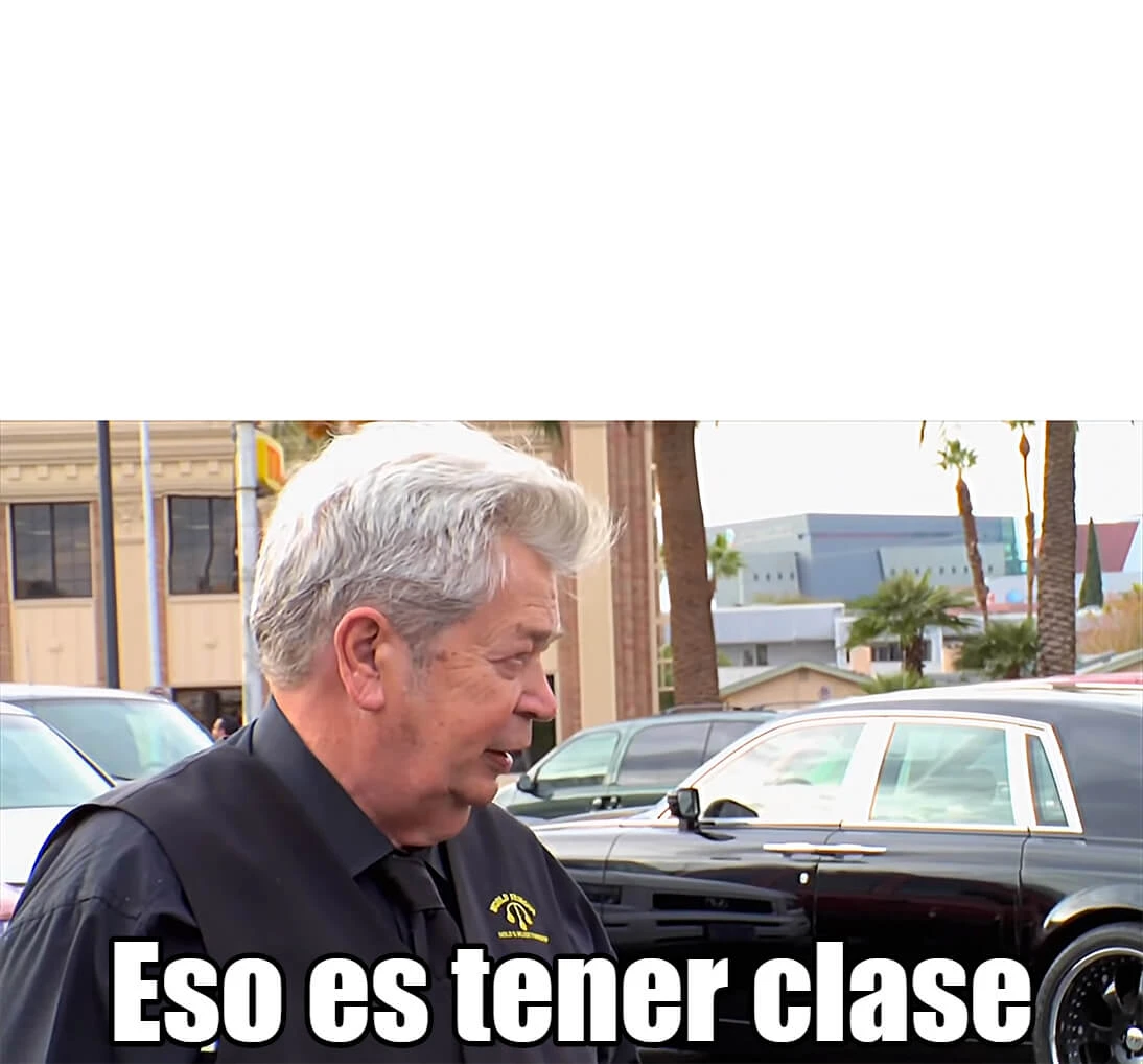 Plantilla de Eso es tener clase