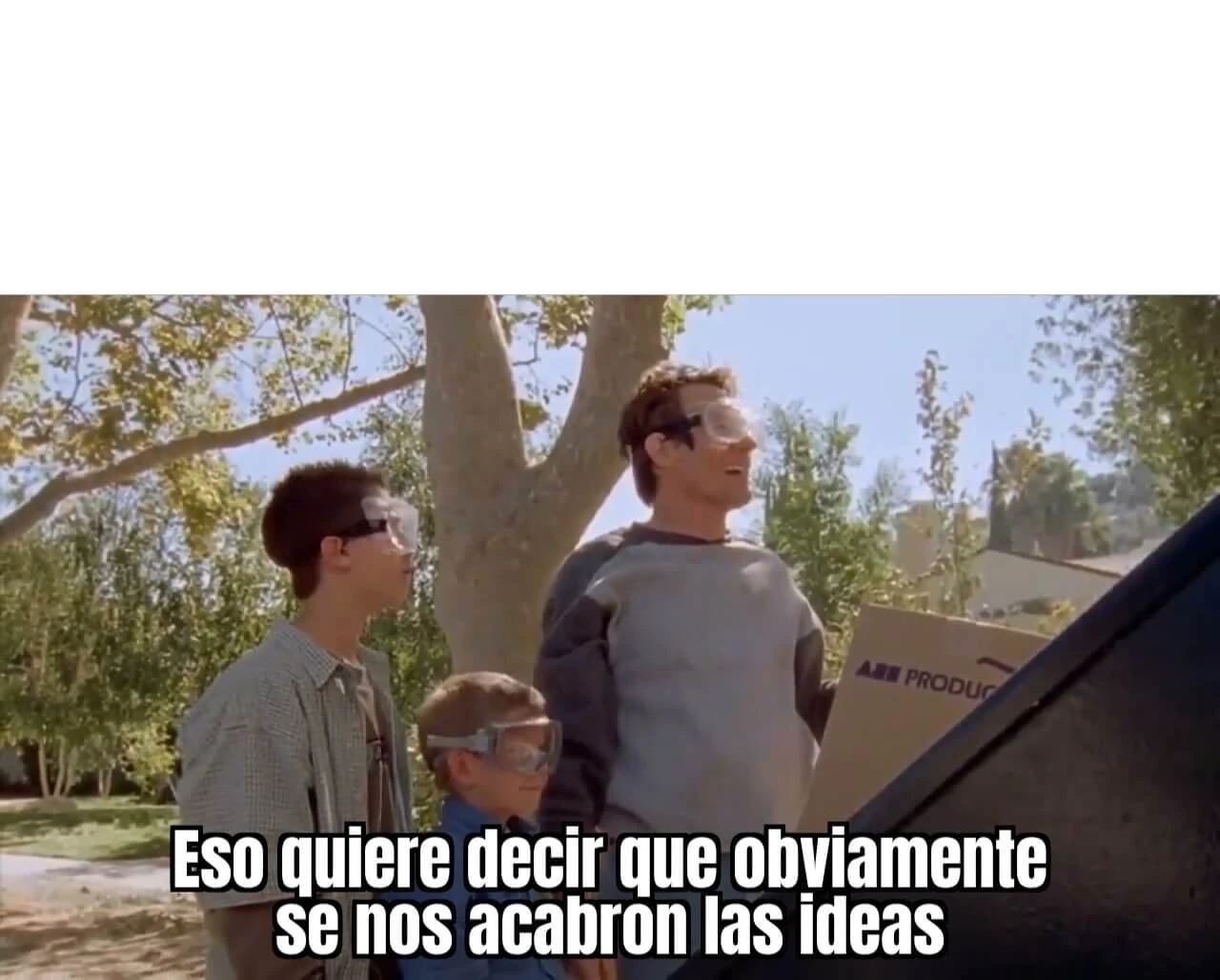 Plantilla de Eso quiere decir que obviamente se nos acabaron las ideas