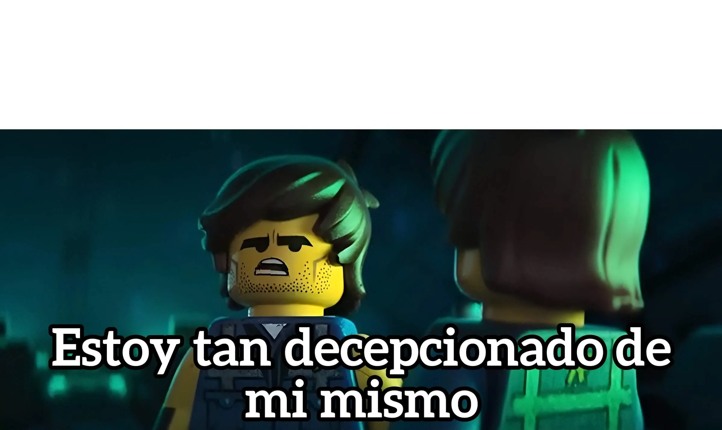 Plantilla de Estoy tan decepcionado de mi mismo