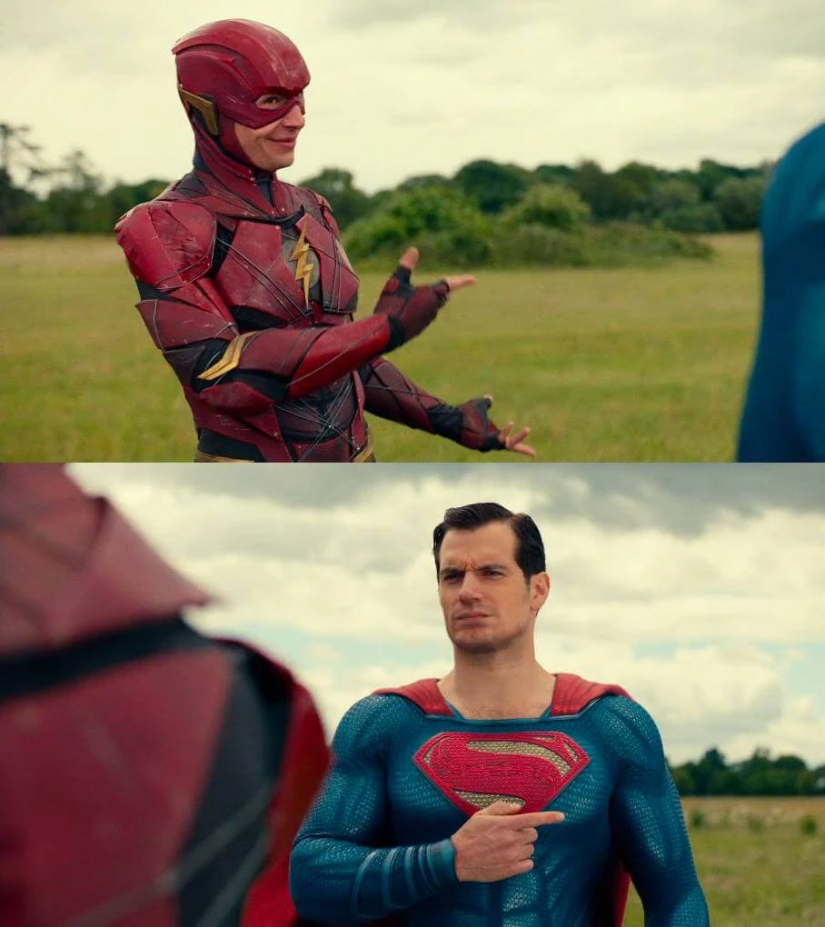 Plantilla de Flash vs Superman