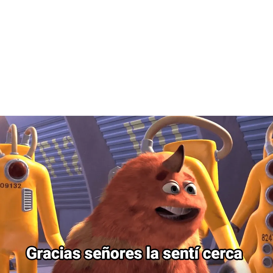 Plantilla de Gracias señores la sentí cerca