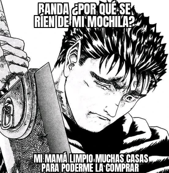 Plantilla de Guts triste