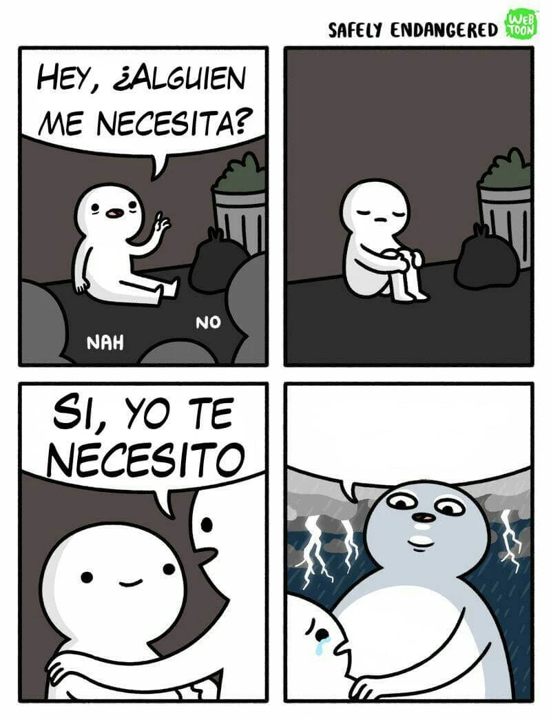 Plantilla de Hey, Alguien me necesita | Si, yo te necesito