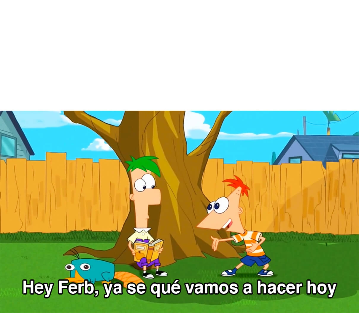 Plantilla de Hey Ferb, ya se qué vamos a hacer hoy