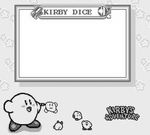 Plantilla de Kirby dice