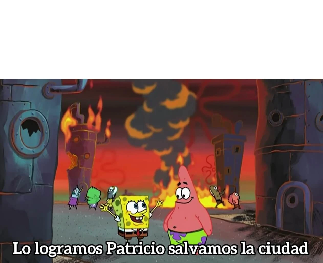 Plantilla de Lo logramos Patricio salvamos la ciudad