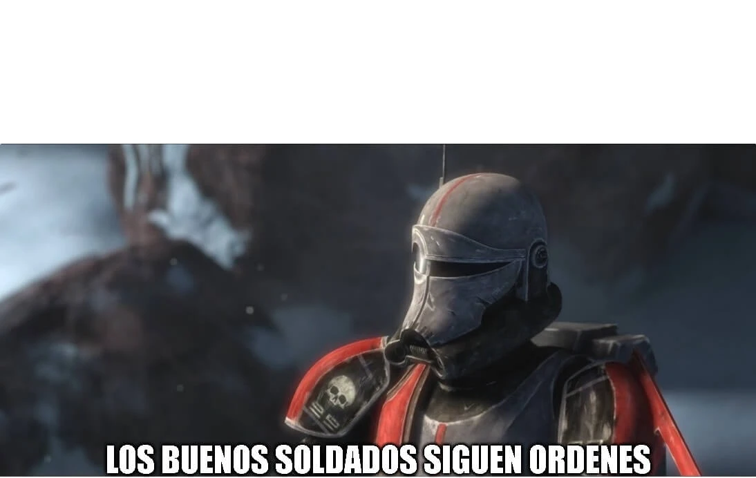 Plantilla de Los buenos soldados siguen ordenes