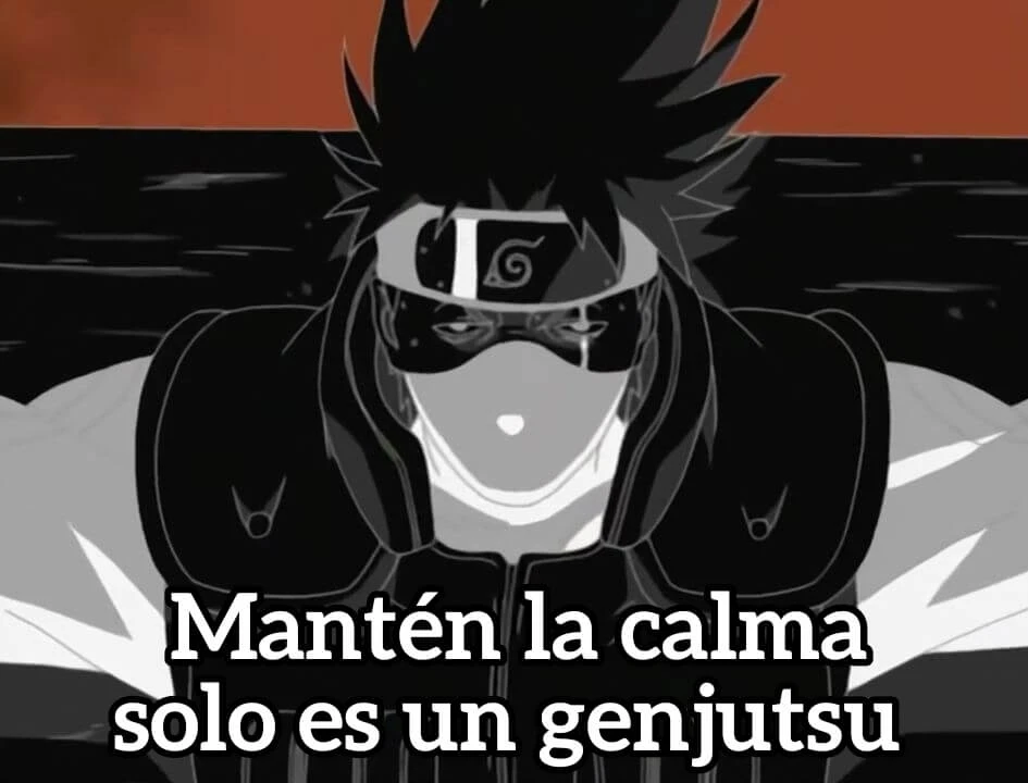 Plantilla de Mantén la calma solo es un genjutsu