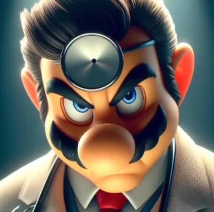 Plantilla de Mi cara cuando... (Versión Dr. Mario enojado)