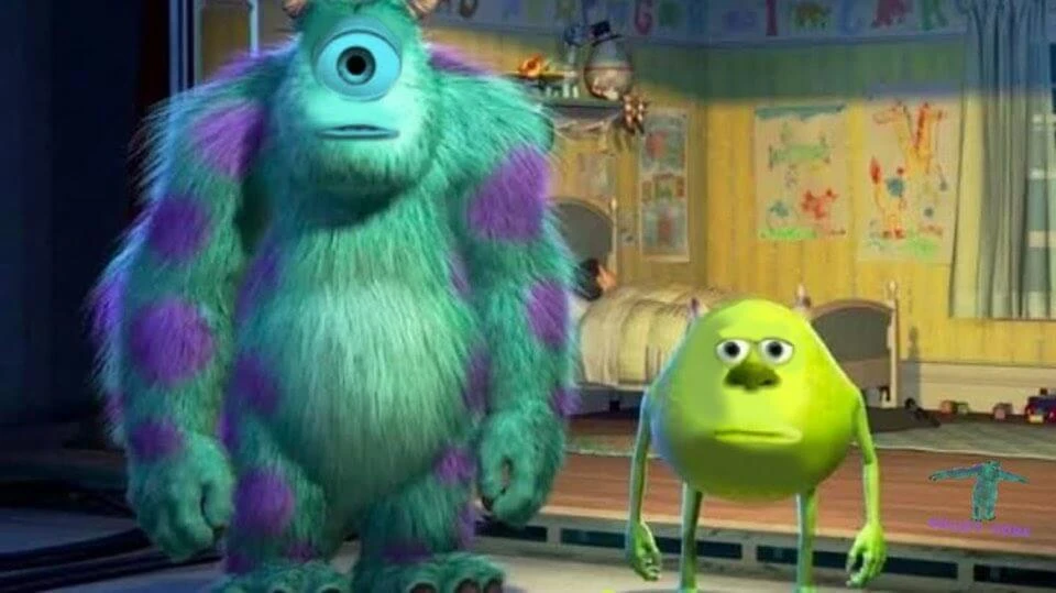 Plantilla de Mike Wazowski con cara de Sullivan