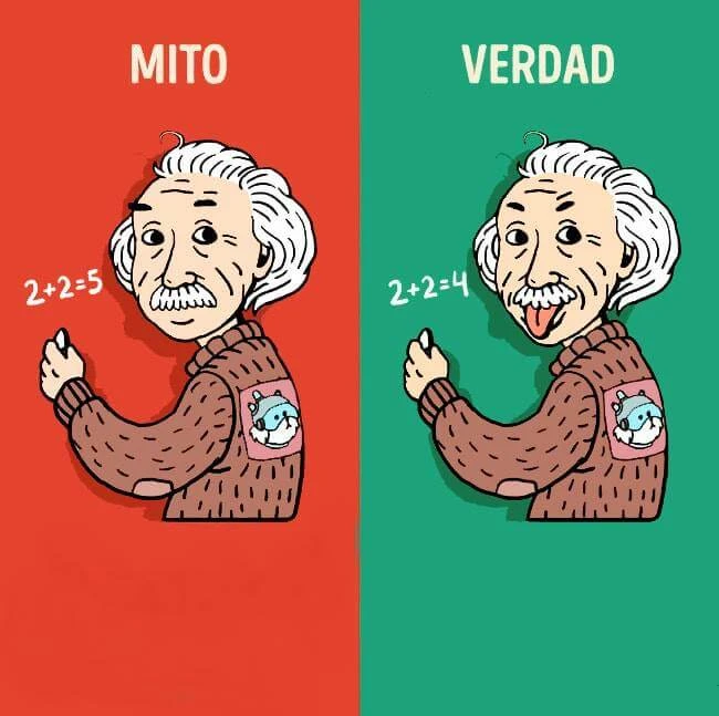 Plantilla de Mito / Verdad - Albert Einstein