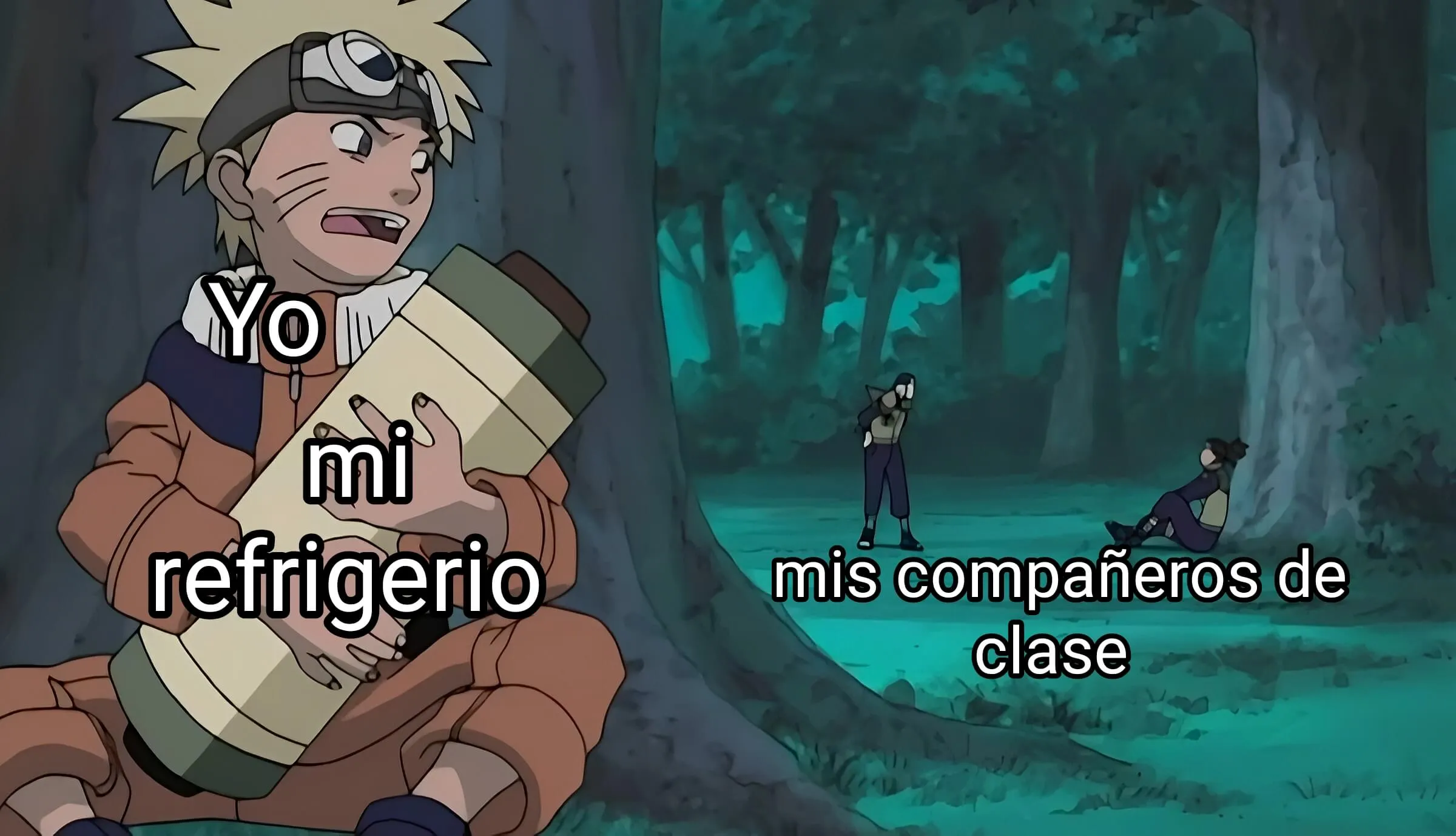 Plantilla de Naruto escondido