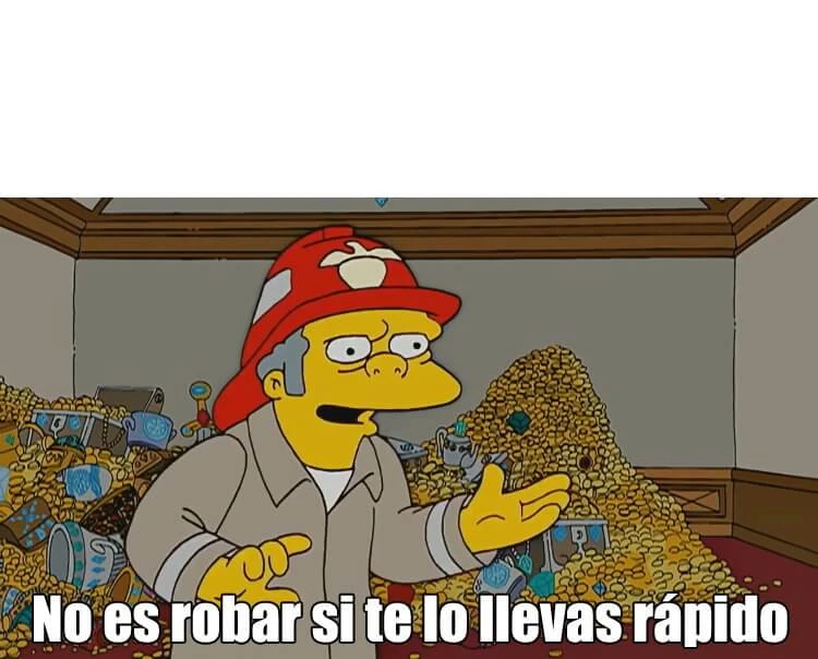 Plantilla de No es robar si te lo llevas rapido