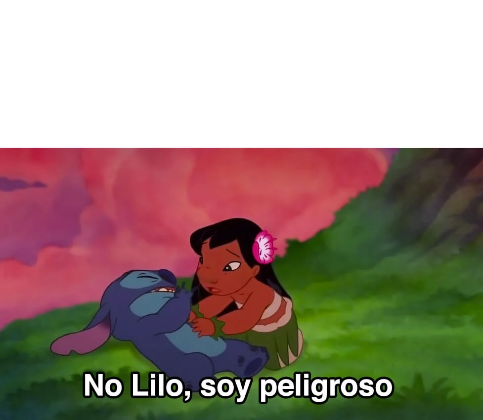 Plantilla de No Lilo, soy peligroso