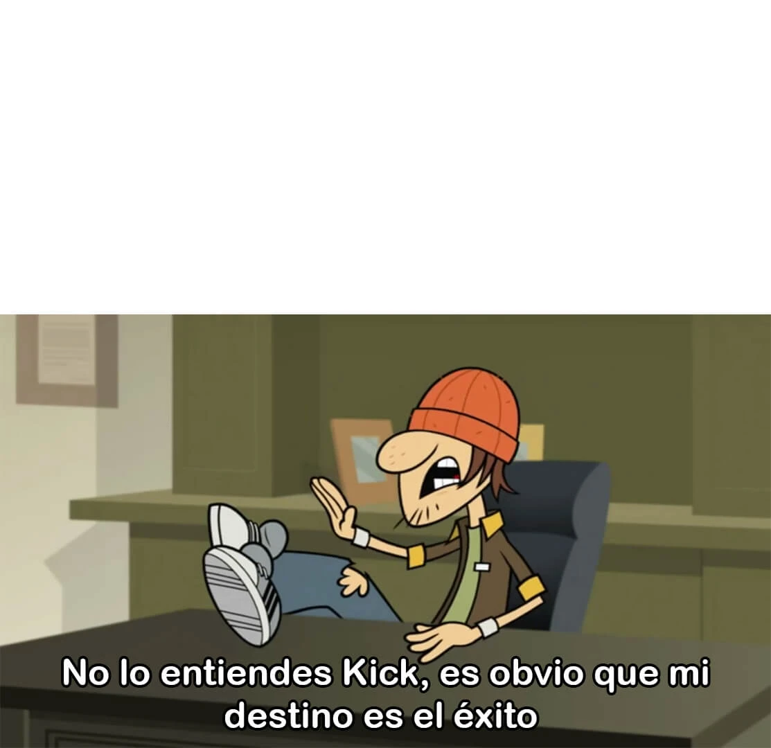 Plantilla de ¿No lo entiendes Kick? Mi destino es el éxito