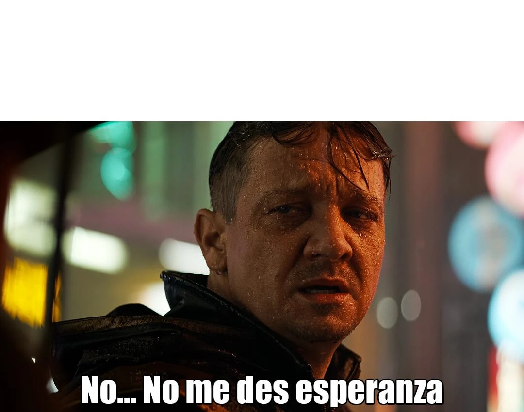 Plantilla de No me des esperanza