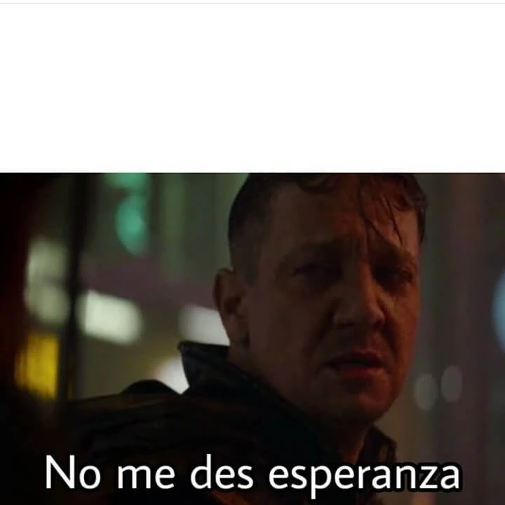 Plantilla de No me des esperanza