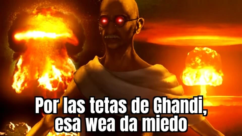 Plantilla de Por las tetas de Ghandi, esa wea da miedo