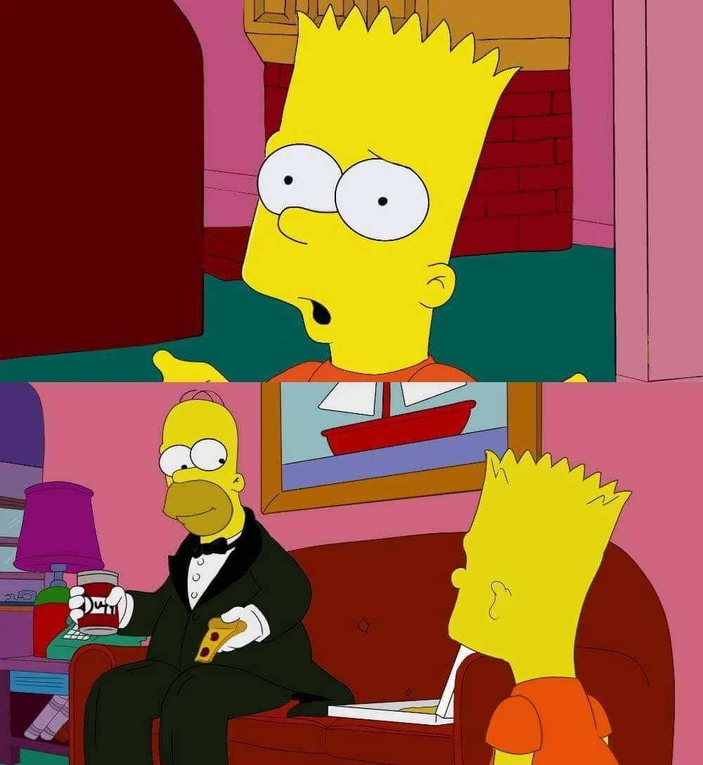 Plantilla de ¿Por qué tan elegante Homero?