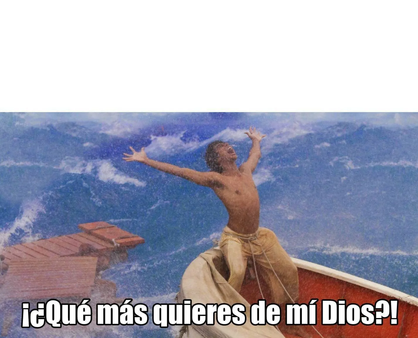 Plantilla de Qué más quieres de mí Dios