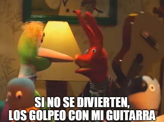 Plantilla de Si no se divierten, los golpeo con mi guitarra