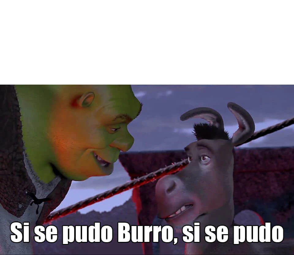 Plantilla de Si se pudo Burro, si se pudo