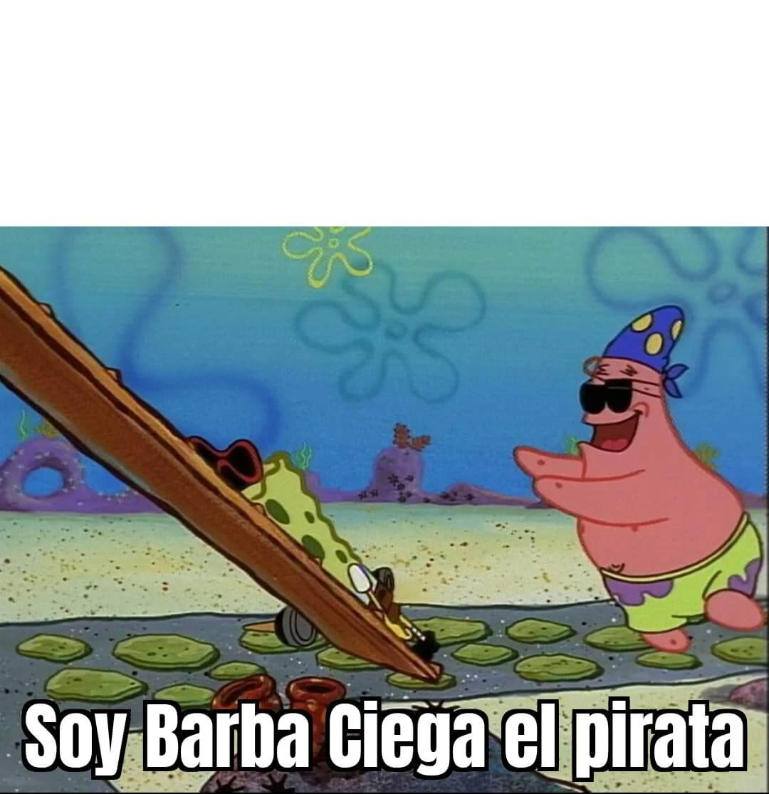 Plantilla de Soy Barba Ciega el pirata