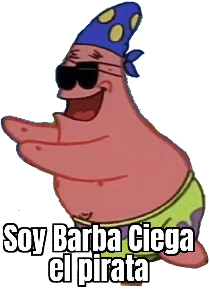 Plantilla de Soy Barba Ciega el pirata