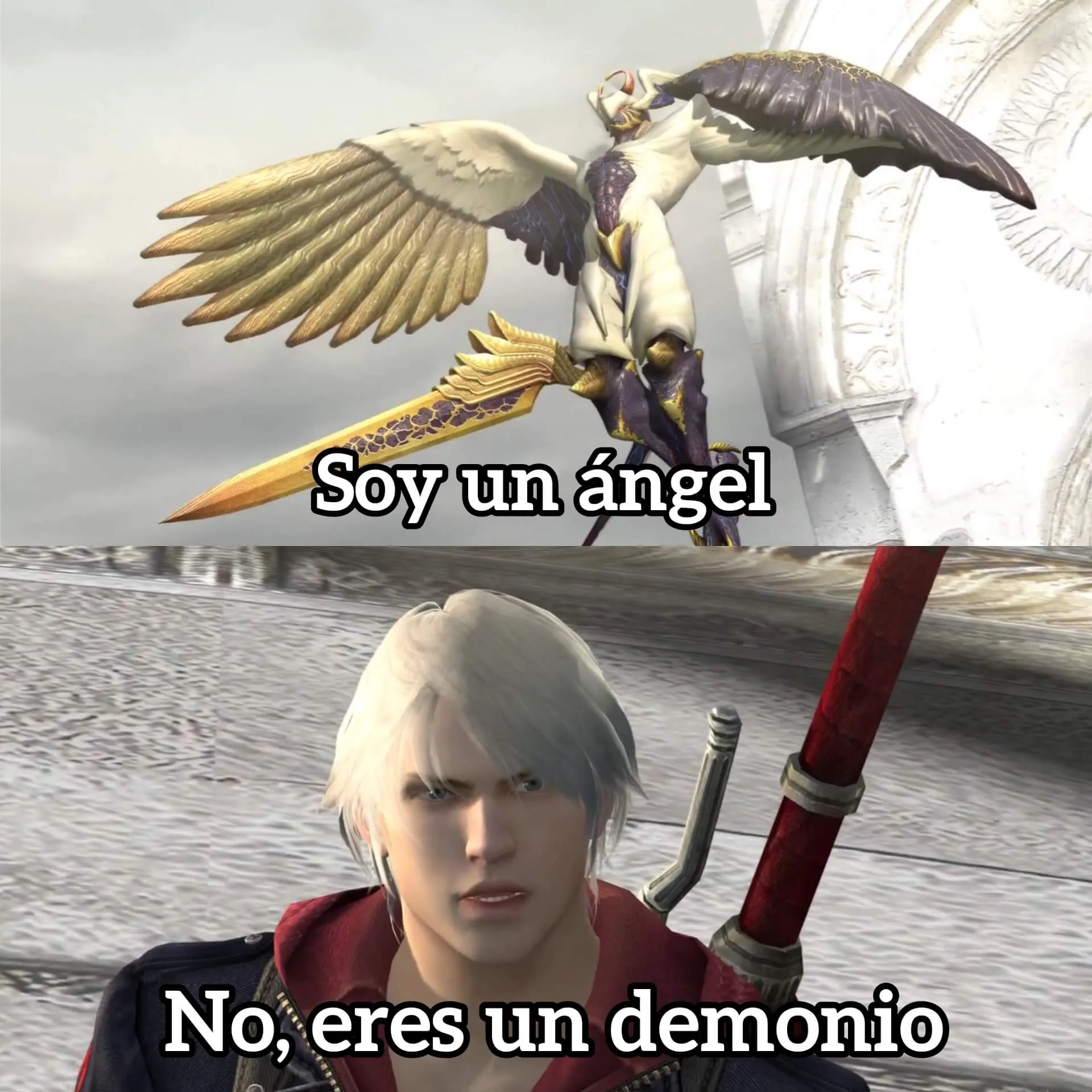 Plantilla de Soy un ángel | no, eres un demonio