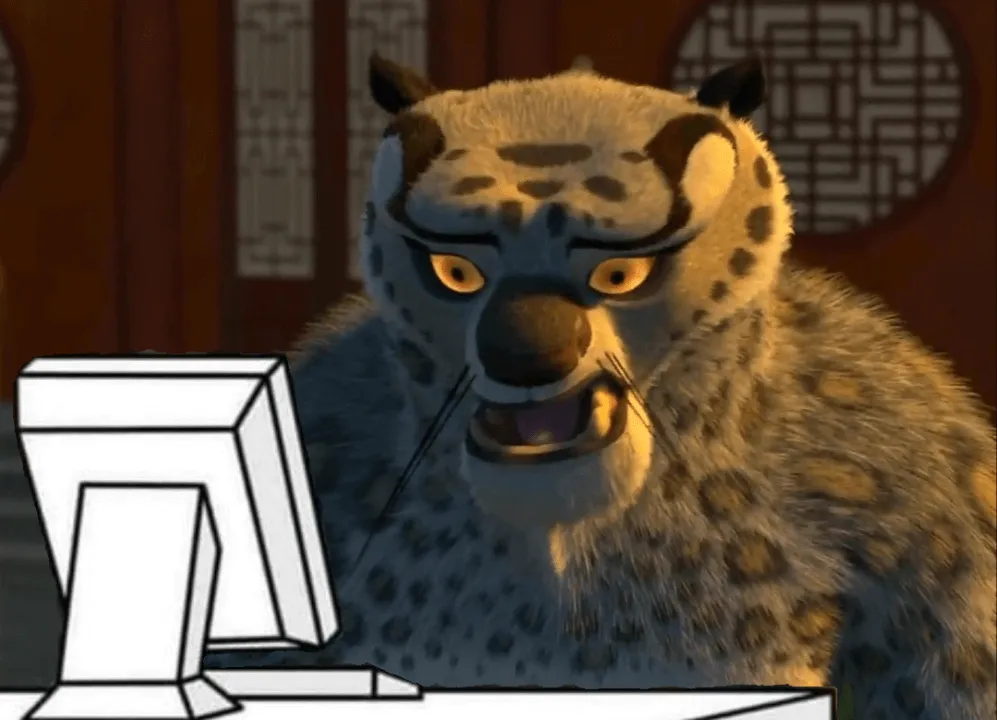 Plantilla de Tai Lung estupefacto