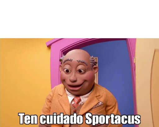 Plantilla de Ten cuidado, Sportacus