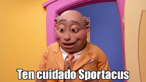 Plantilla de Ten cuidado, Sportacus