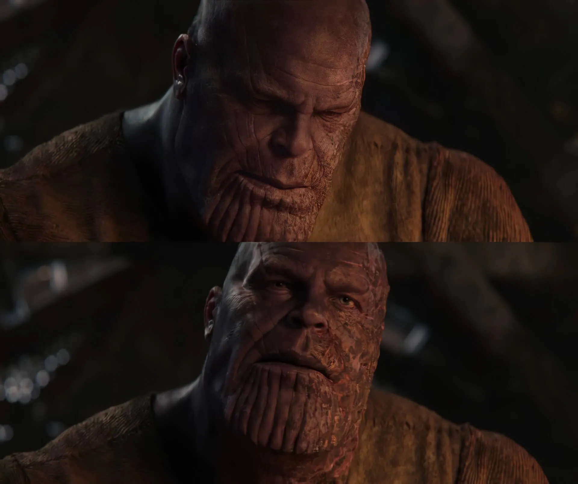 Plantilla de Thanos levanta la mirada