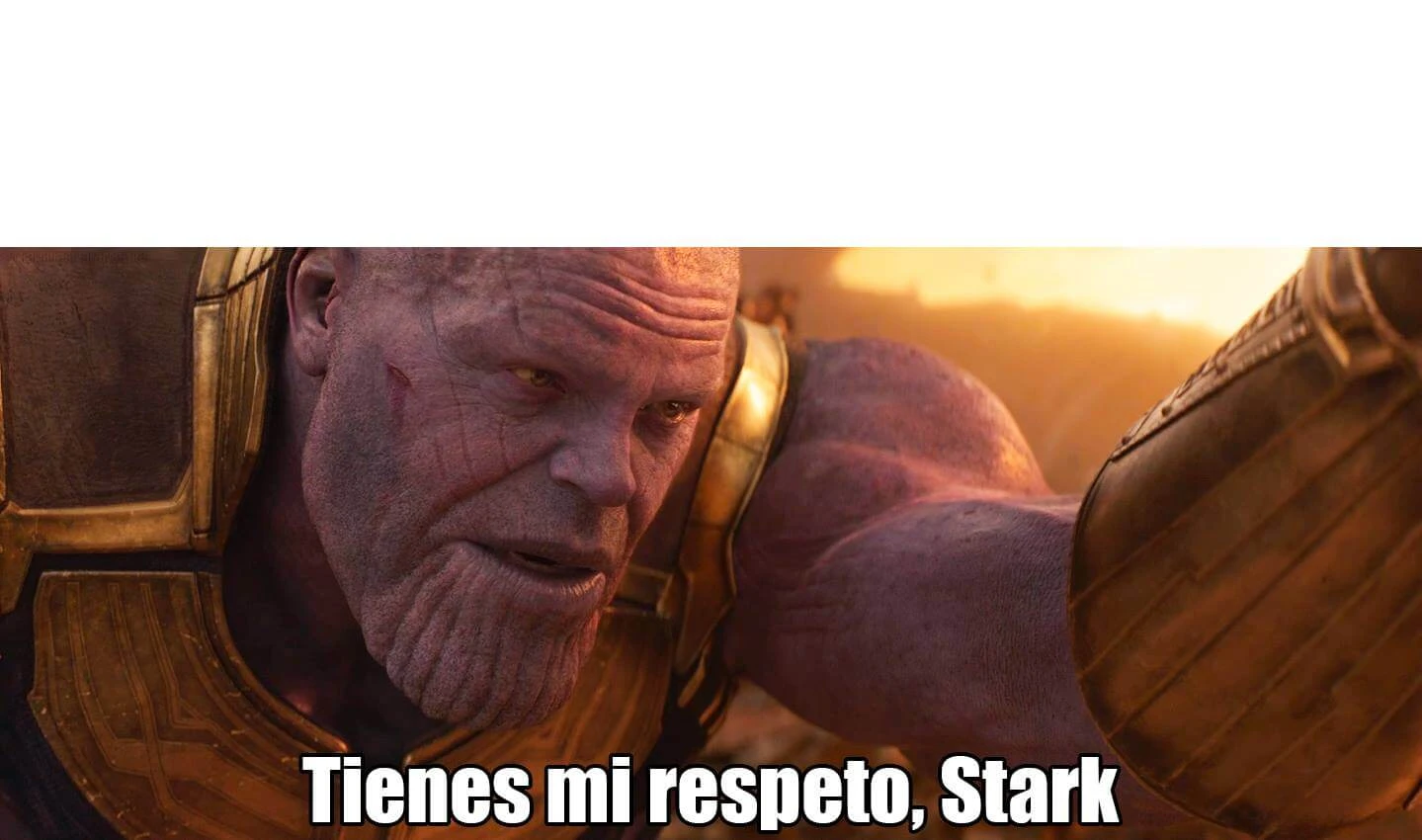 Plantilla de Tienes mi respeto Stark