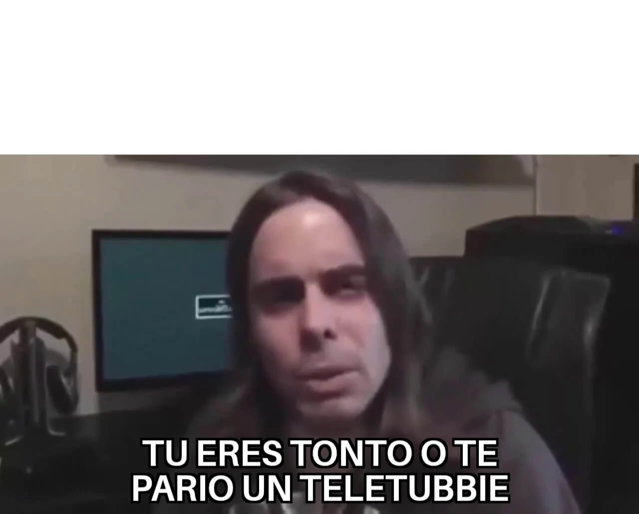 Plantilla de Tu eres tonto o te pario un teletubbie