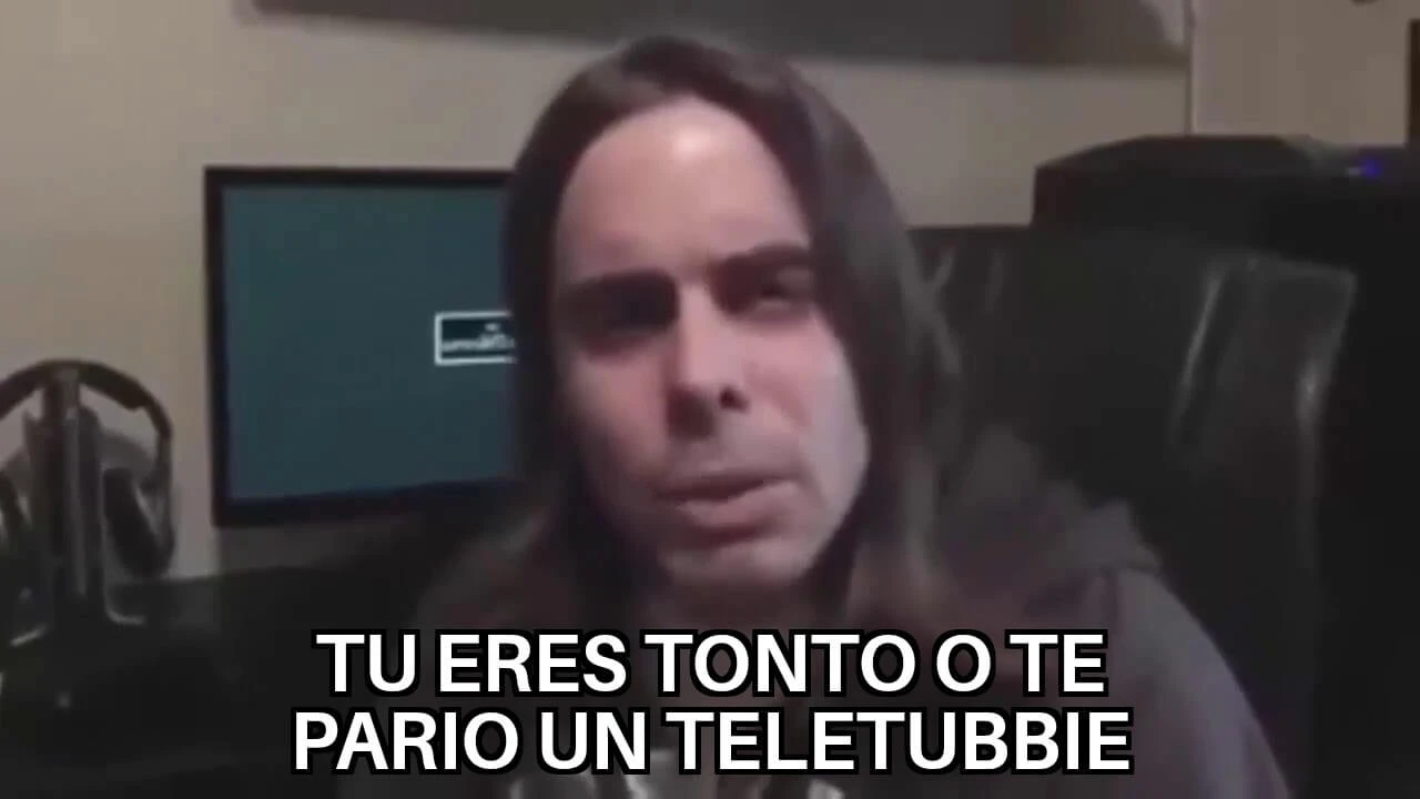 Plantilla de Tu eres tonto o te pario un teletubbie